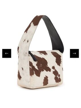 Sanctuary Brown and White Cowhide Shoulder Bag